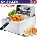 Commercial Electric Deep Fryer Fat Chip Single Dual Tank Large Stainless Steel