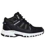 Skechers Femme Hillcrest Bound Peak Pic lié au Repos, Textile synthétique Noir Bordure Blanche, 38 EU