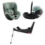 Britax, Bilstolpakke 3i1, Baby-Safe Pro, Dualfix 5Z &amp; Vario Base 5Z - Jade Green