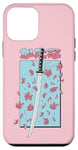 Coque pour iPhone 12 mini Katana Samurai Rose Fleur de Cerisier Sakura Japon Pastel Anime