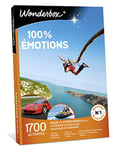 Wonderbox – Coffret cadeau – 100% EMOTIONS – 1700 activités sportives: pilotage sur circuit, ULM, saut à l'élastique, plongée sous-marine pour 1 à 5 personnes (et +)