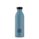 24 Bottles Urban Bottle - Gourde 1l /500ml/250ml, Cantine Reutilisable 100% Hermétique Bouteilles Inox Écologiques sans BPA avec Design Italien [non Isotherme, Ultralégère]