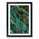 Big Box Art It Takes Two in Abstract Framed Wall Art Picture Print Ready to Hang, Black A2 (62 x 45 cm)
