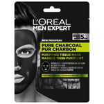 20 x L'Oreal Men Expert Pure Charcoal Purifying Tissue Mask