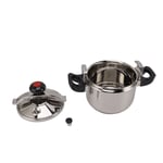 Household Stainless Steel Pressure Cooker Canner Explosion Proof Double Botto UK