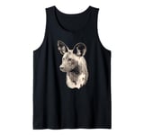 Painted Dog Close-up Optical Art for Painted Dog Fans Tank Top