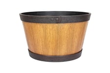 Plant Avenue Plastic Plant Pot, Light, 33cm Dia