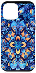 Coque pour iPhone 12 Pro Max Bleu Pop Art Ethnique IT Dead Lights Pattern --ar 9:16