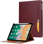 Trolsk Leather Wallet Folio (iPad mini 7/6) - kort fodral - Vinröd