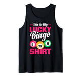 This Is My Lucky Bingo Shirt Funny Bingo Player Grandma Tank Top