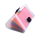 A6 filmapp, 13 fickor Rainbow expanderande mapp