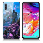 Samsung Fantasy Galaxy A70 kuoret - Kukkavuori Monivärinen