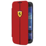 ETUI FOLIO FERRARI SCUDERIA CACHE BATTERIE POUR SAMSUNG GALAXY S4 I9500 ROUGE