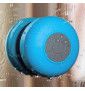 Enceinte Waterproof Bluetooth pour NUBIA Z20 Smartphone Ventouse Haut-Parleur Micro Douche Petite - BLEU