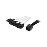 Com Câble Mini sas vers sata interne de 1 m - SFF-8643 vers 4x sata - 1 m - SFF-8643 - 4 x sata - Droit - Droit - Male connector / Male connector