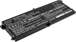 Kompatibelt med Dell Alienware Area 51m ALWA51M-D1735DB, 11.4V, 7850 mAh