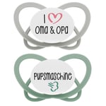 nip ® Smokk My Butterfly Green Spesialutgave, størrelse 2 (5-18 måneder), bestemor og bestefar / prompemaskin