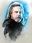 STAR WARS: The Last Jedi Luke Skywalker Brushstroke 60x80cm Canvas, Multi-Colour, 60 x 80 x 3.2 cm