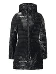 Rains Lohja Long Puffer Curve Jacket W3T3 Svart