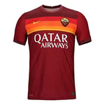 NIKE Roma M Vapor MTCH Jsy Ss HM T-Shirt - Team Crimson/Dark Team Red/(University Gold) (Full Sponsor), X-Small