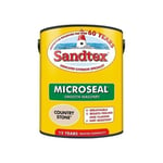 Sandtex Microseal Exterior Smooth Waterproof Masonry Paint Country Stone 5L