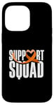 Coque pour iPhone 14 Pro Max Orange Ribbon Support Squad Sensibilisation à la sclérose en plaques