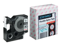 Dymo Rhinopro - Nylon - Hvit - Roll (1.9 Cm X 3.5 M) 1 Kassett(Er) Fleksibelt Bånd - For Dymo Ilp219  Rhino 4200, 6000, 6000 Hard Case Kit  Rhinopro 3000, 5000