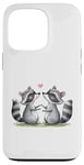 iPhone 13 Pro Valentines Day Racoons Love Animal Cute Mens Womens Kids Case