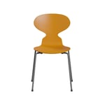 Fritz Hansen Myran 3101 stol burnt yellow, silvergrått stativ