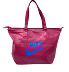 New Vintage NIKE Womens HERITAGE S1 Landscape Vinyl TOTE Bag BA4311 Cherry Pink