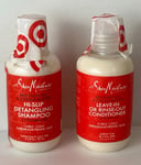 2x SHEA MOISTURE Red Palm Oil & Cocoa Butter Shampoo + Conditioner 3.2 oz / 95ml