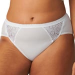 Sloggi Trosor 4P Chic Midi Lace Briefs Vit bomull 48 Dam