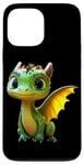 Coque pour iPhone 13 Pro Max Dragon Petit Bébé Vert Dragon Doux Dragons