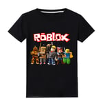 Roblox T-shirt med kort ärm för barn Black 140 cm