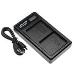 USB Dual Battery Charger for Netgear VMS5140 VMA5400-10000S Security Camera