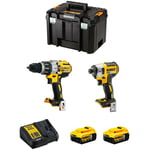 Kit DWK224 (DCD996 DCF887 2 x 5,0 Ah DCB115 tstak vi) - Dewalt