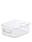 SmartStore Compact Storage Bin, Clear, Small