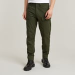 G Star Raw Mens G-Star RAW Cargo Regular Tapered Pants - Green Cotton - Size 35W/32L