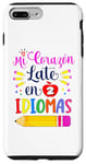 Coque pour iPhone 7 Plus/8 Plus Mi Corazon Late en dos Idiomas Professeur d'espagnol bilingue