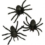 Creativ Spindlar i plast 10 st - Halloween Dekoration 4-5 cm