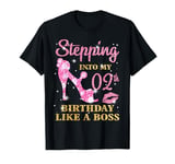 Stepping Into My 2st Birthday Like A Boss Happy Woman Bday T-Shirt