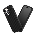 RhinoShield Coque Compatible avec [iPhone 14 Pro] | SolidSuit - Coque Fine avec Technologie d'absorption des Chocs et Finition Premium Matte - Fibre de Carbone