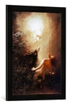 Kunst für Alle 'Image encadrée de Karl Wilhelm diefen Bach Tu ne tueras Point. Impression d'art dans Le Cadre de Haute qualité Photos Fait Main, 40 x 60 cm Noir Mat