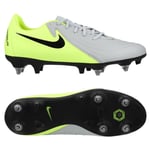 Nike Phantom GX II Academy SG-PRO Mad Voltage - Sølv/Sort/Neon - Vått gress (SG), størrelse 38½