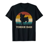 Yorkie Dad Men Yorkshire Terrier Dog Lovers Gift Dad Vintage T-Shirt