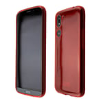 caseroxx TPU-Housse pour Doro 8050 en rouge + Film de protection de l'écran