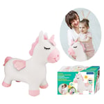 Licorne Sauteuse Gonflable avec housse en peluche