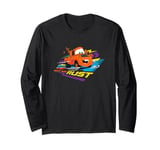 Disney Pixar Cars 2 Mater Eat My Rust Colorful Retro Logo Long Sleeve T-Shirt