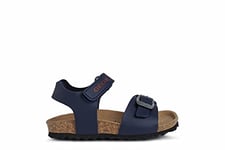 Geox Bébé Garçon B Sandal Chalki Boy Sandales, Navy/Dk Red, 23 EU