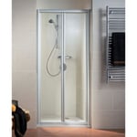 Porte de douche pliante 90 cm blanc, Schulte Phoenix